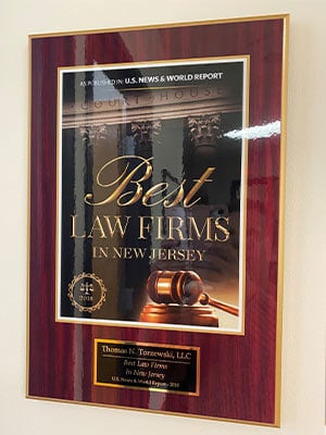 As Published in U.S. News & World Report | Best Law Firms in New Jersey | Thomas N. Torzewaski, LLC | 2018